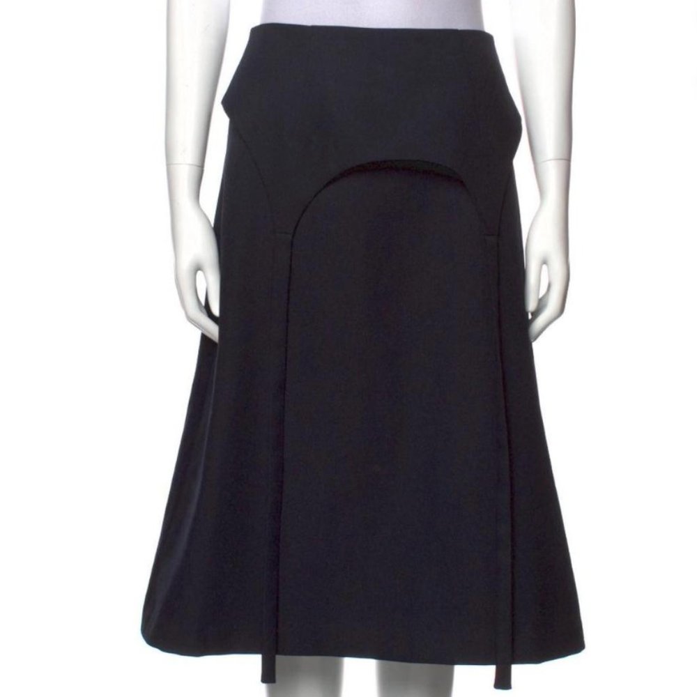 SANDY LIANG HALPER SKIRT in navy blue